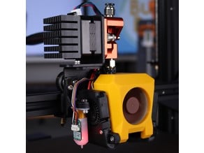 Dual Blower Fan Duct for Ender 3 V2 with E3D Revo CR Hotend