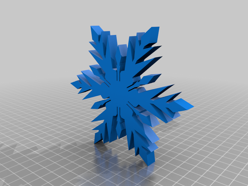 Symmetrical Snowflake, based on Frozen Snowflake