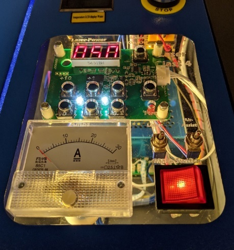 Panel for K40 Laser with Amp-Meter
