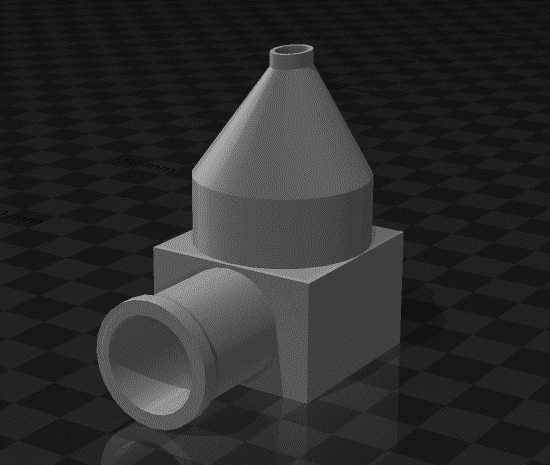Nozzle and balloon attachment for balloon car project