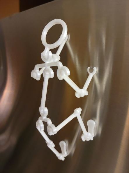 Articulated Posable Stickman (magnetic hands and feet)