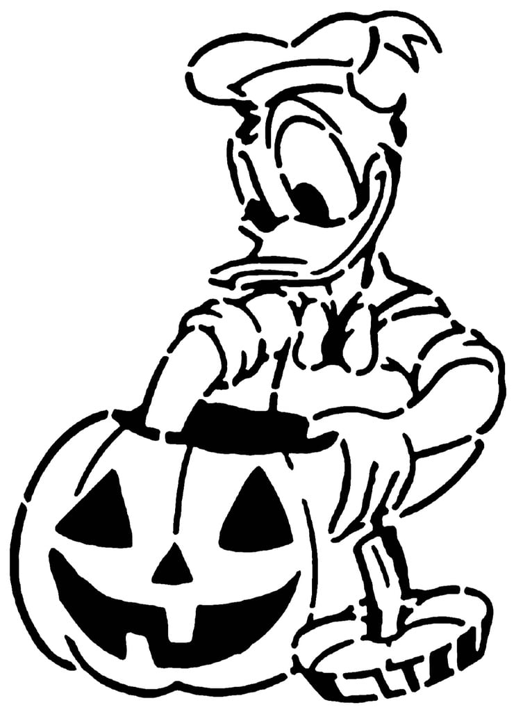 Donald Duck stencil 5