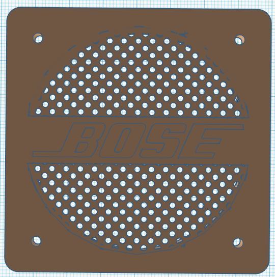 Bose Build Cube Speaker Grill 3in