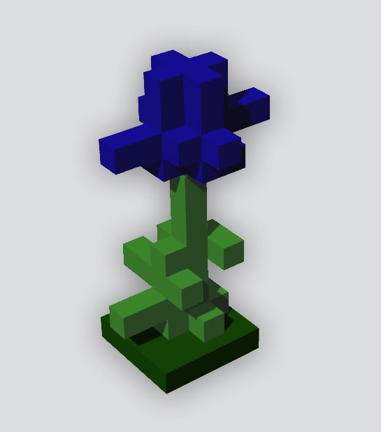 Minecraft Cyan Flower