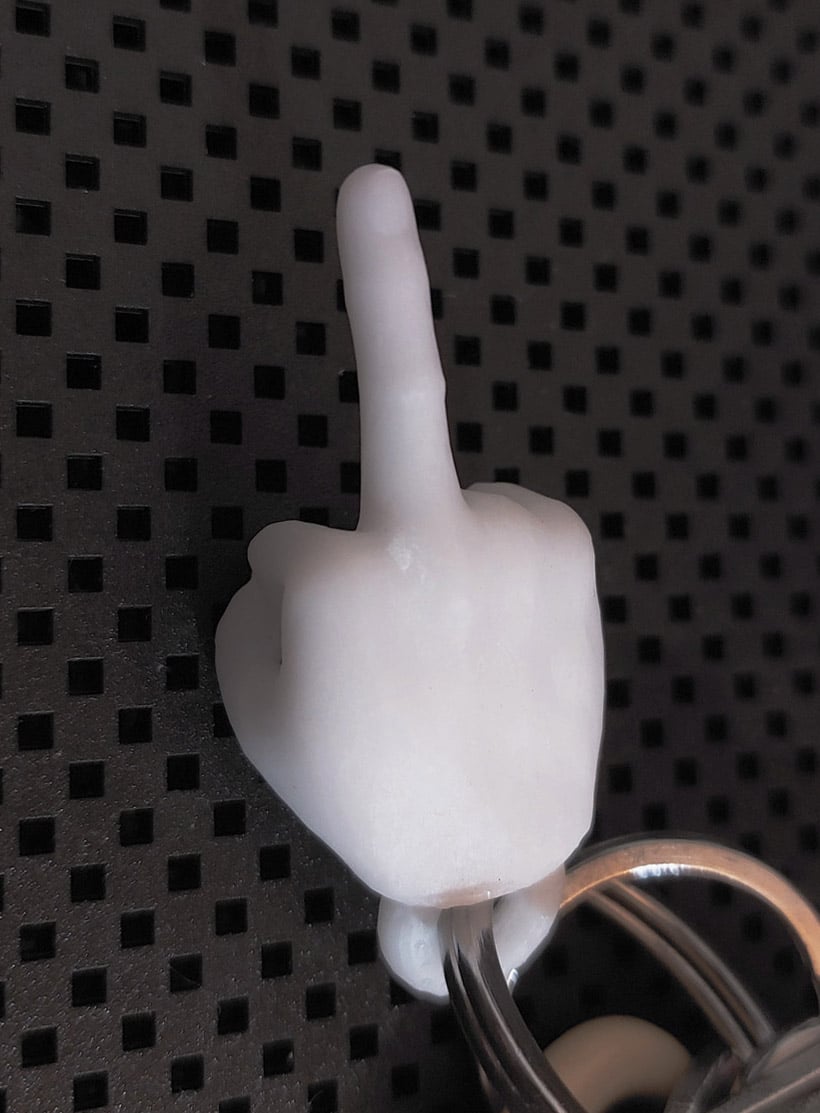 Middle-finger Keychain
