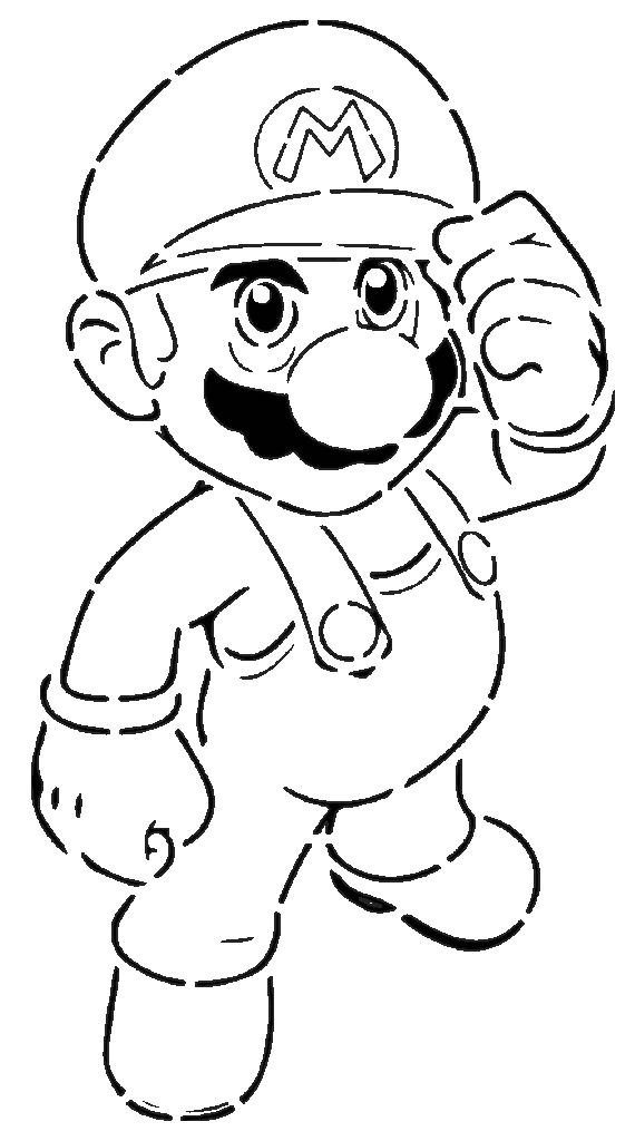 Mario stencil 8