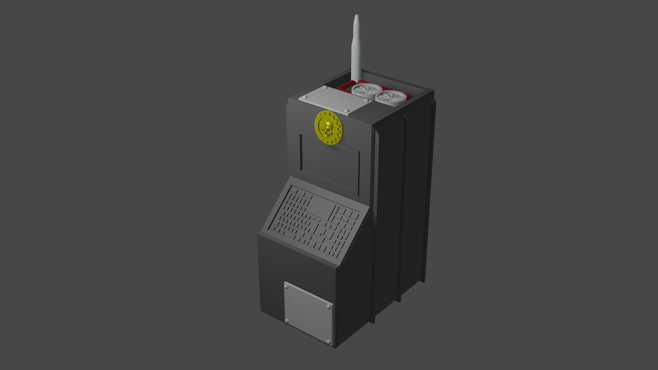 Basic Console v2 - Warhammer 40k Objective Marker / Prop