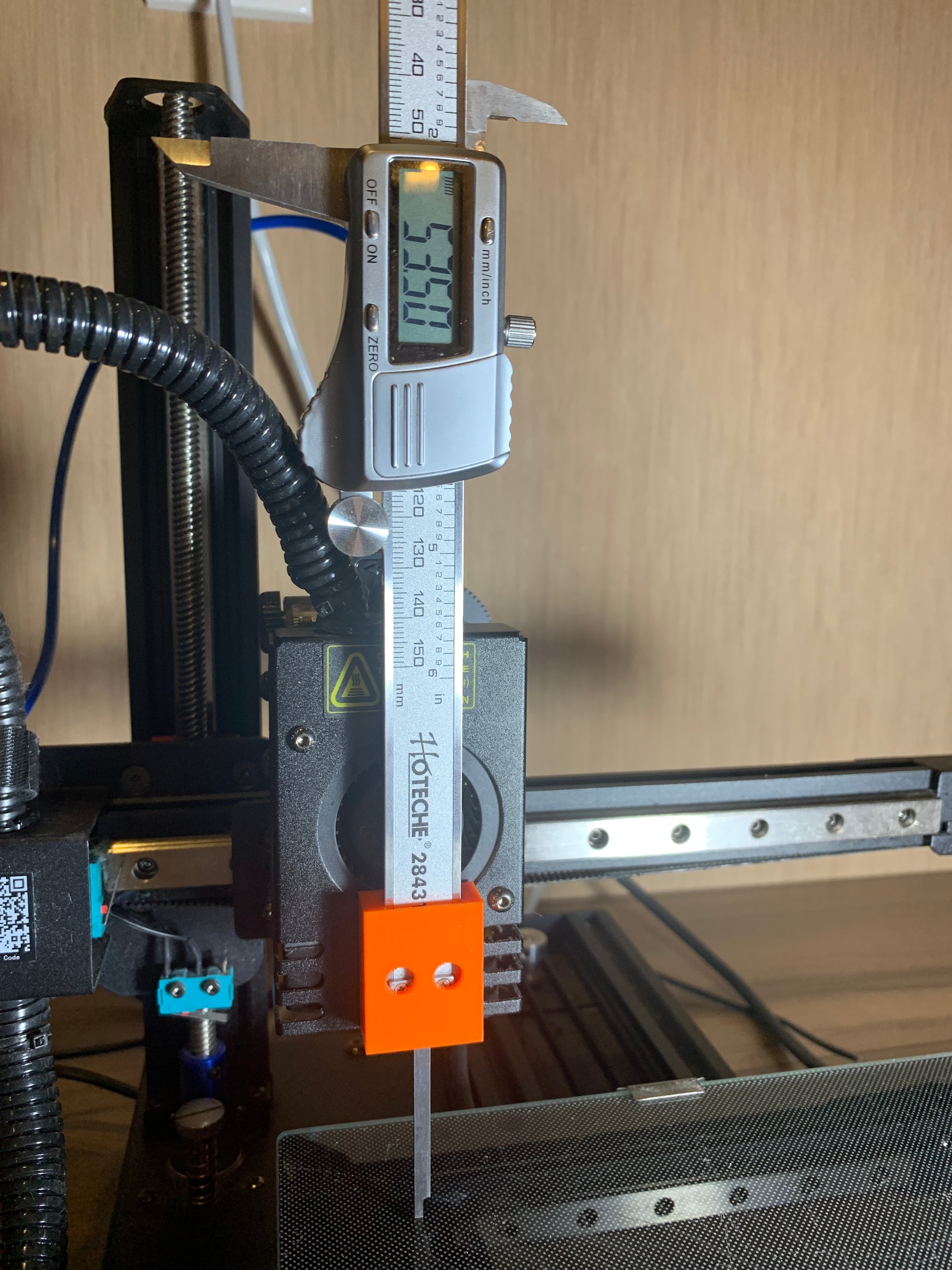 Kp3s Pro v1 Bed Tramming Caliper Holder