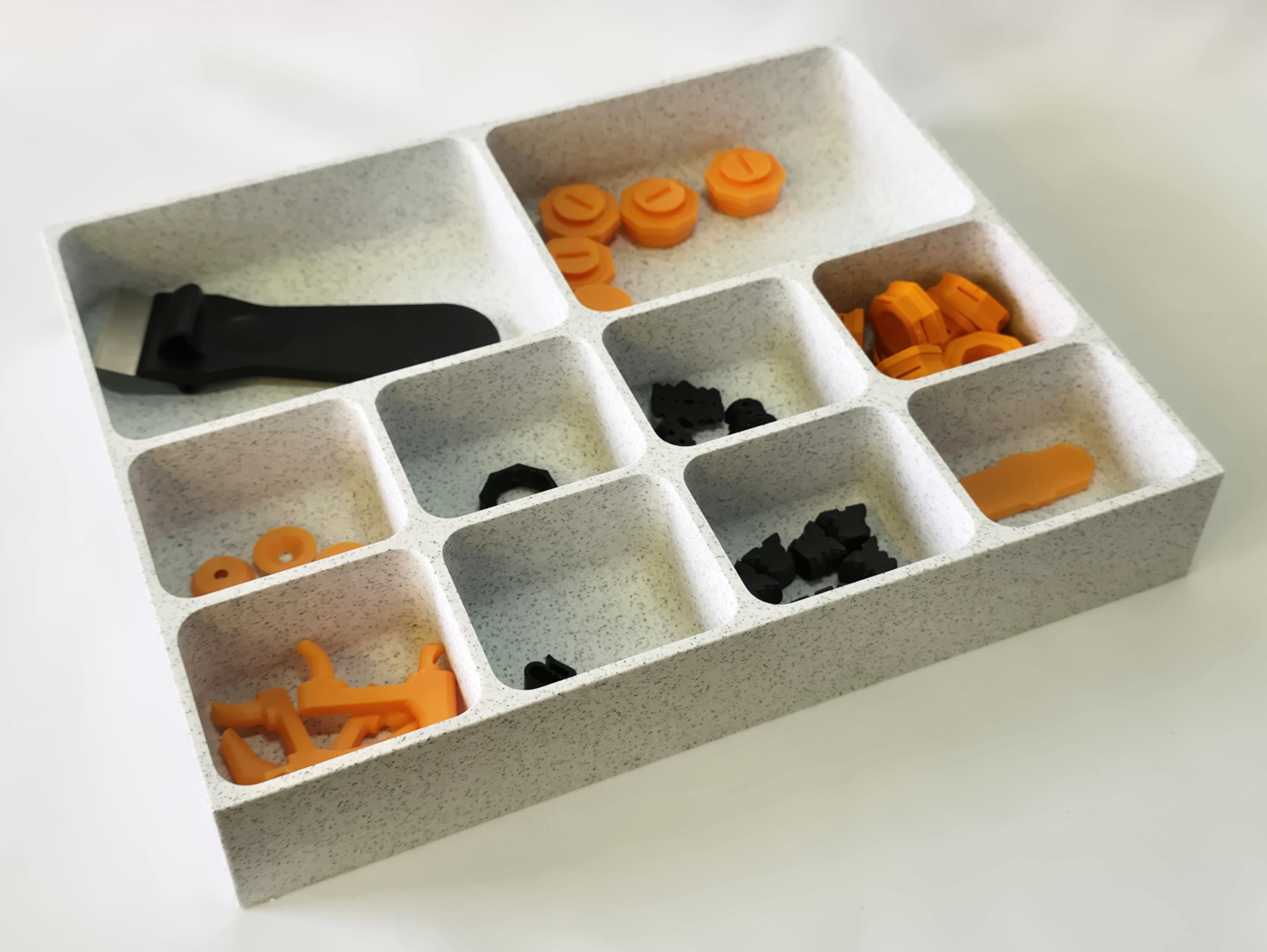 Parametric Drawer Insert Organizer – Fully Customizable & 3D Printable (Free Generator)
