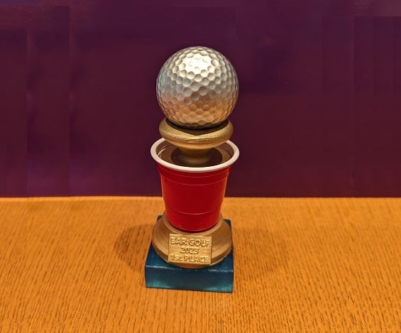 Bar Golf Red Cup Trophy