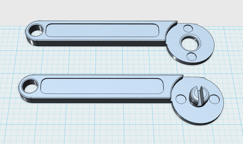 Plastic Saw Horse Hinge - Extended 1"