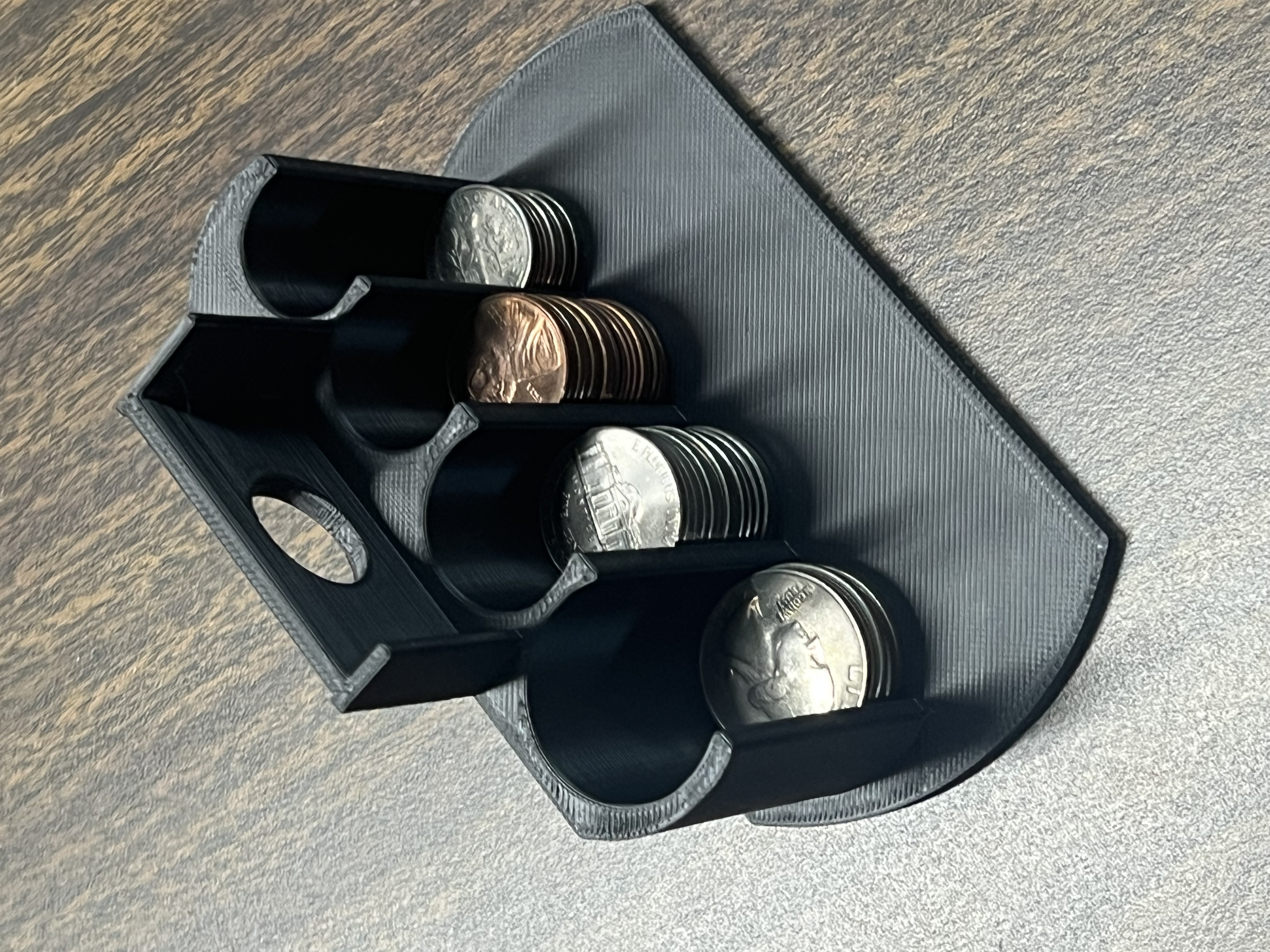 Coin holder for C8 Corvette