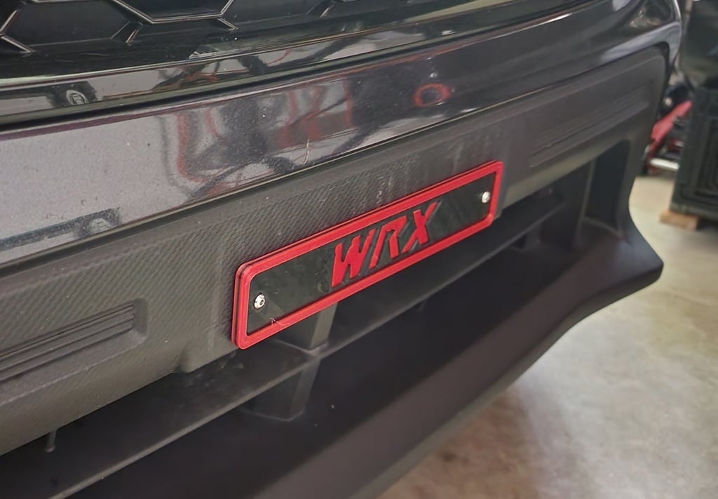 2015+ Subaru WRX License Plate Delete