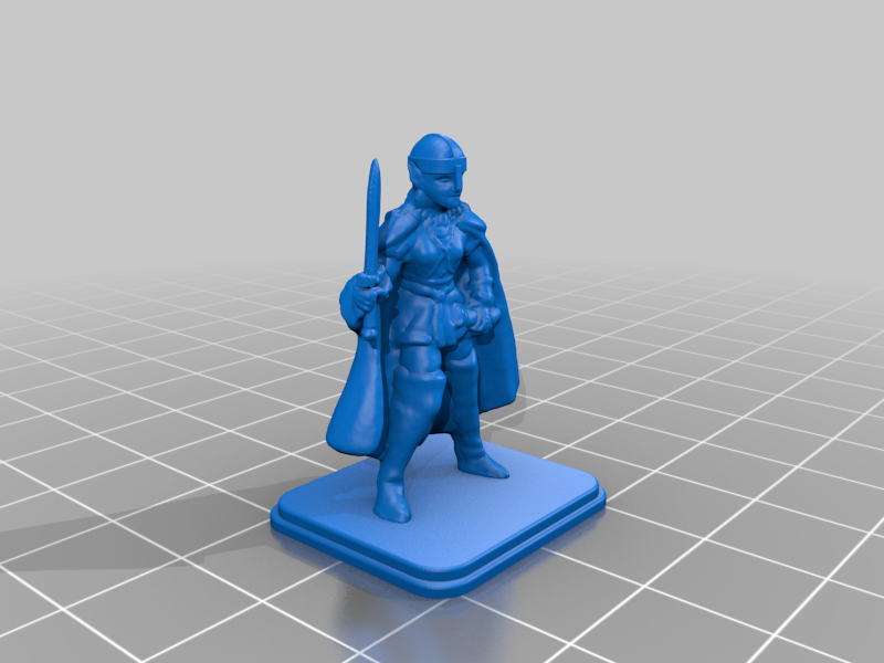 HeroQuest Female Elf Helmet Short Sword