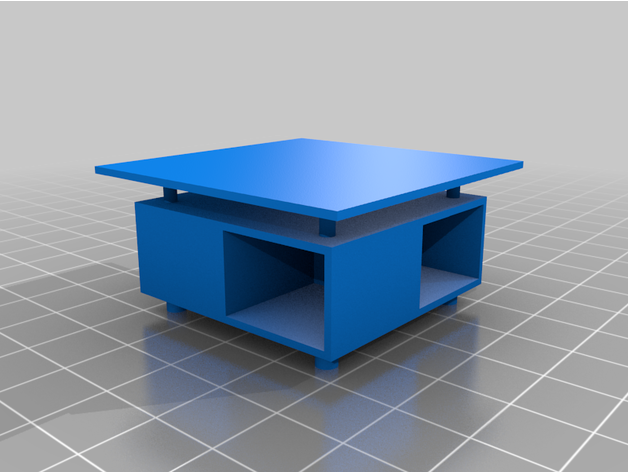 FICHIER pour imprimante 3D : salon - bibliothèque - salle a manger  - Page 3 Featured_preview_dollhouse_coffee_table
