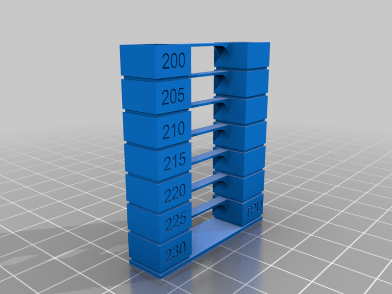 Temp Tower PLA,ABS,PETG