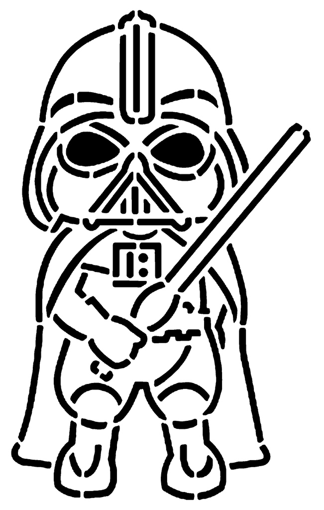 Darth Vader stencil 11