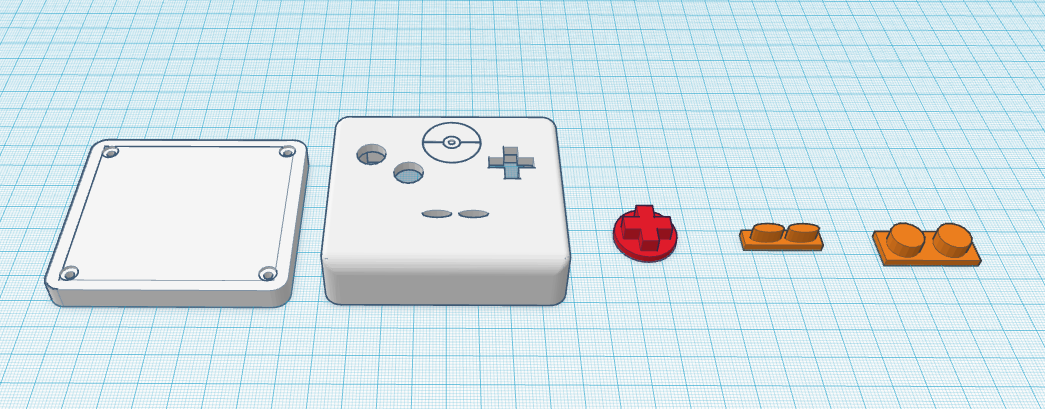 Gameboy style controller (with pokemon logo)