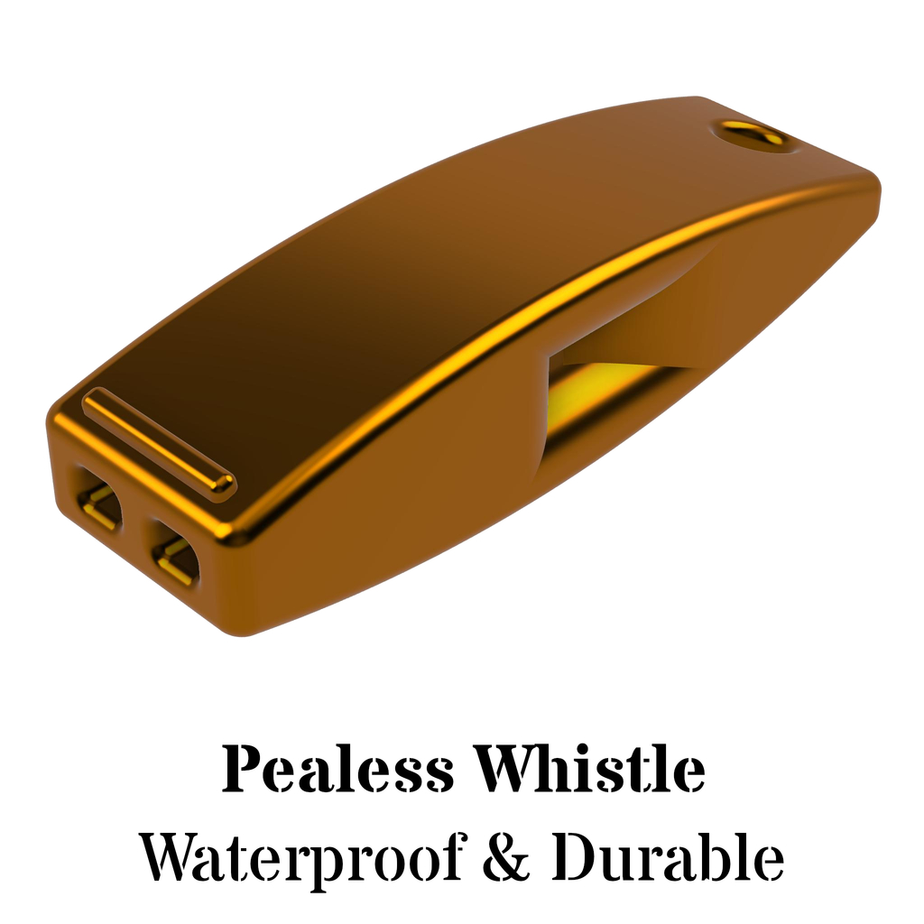 Pealess Whistle - For campers, hikers, or referees