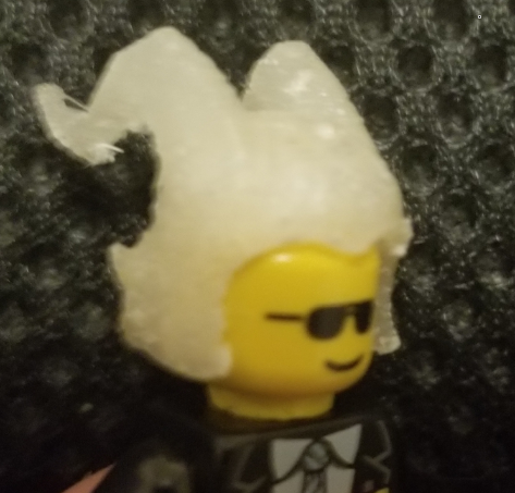 Helluva Boss Moxxie Lego head / hair and horns