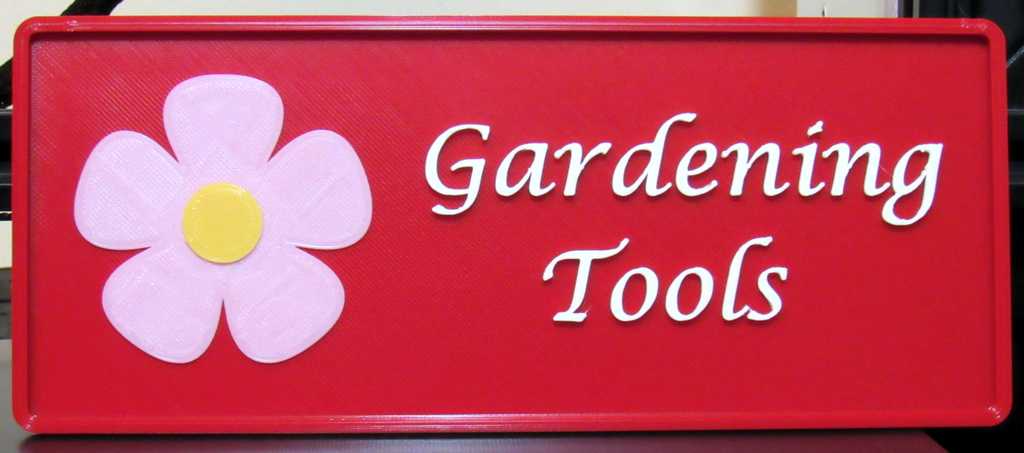 Gardening Tools Name Plate