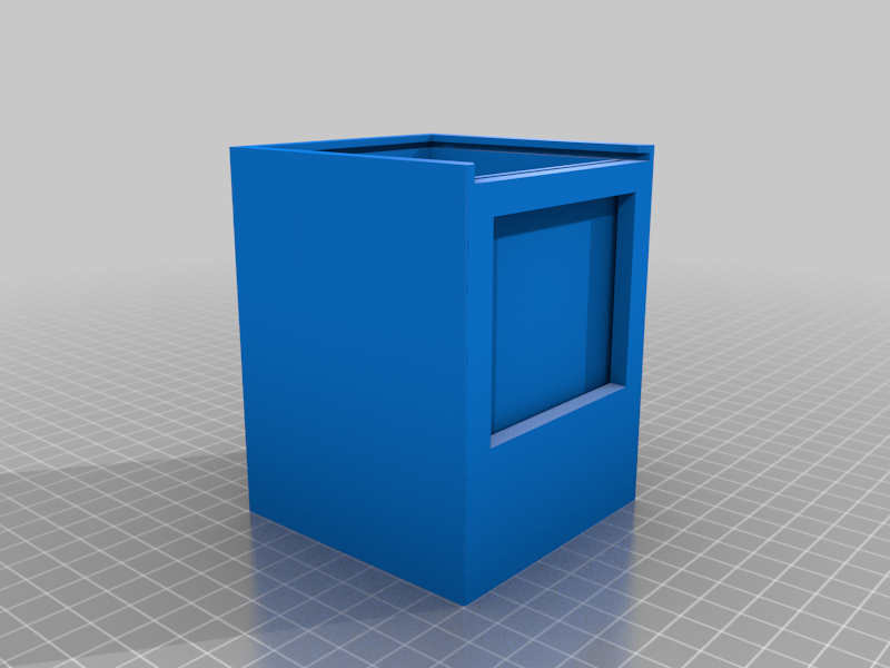 MTG Commander Deck Box With Larger Window Blank Non Modular