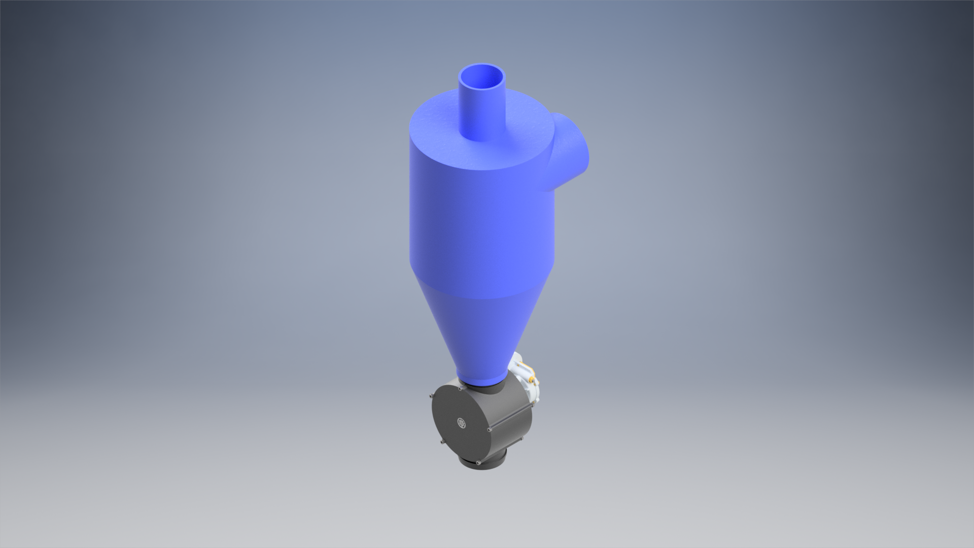 Cyclone filter with vacuum lock