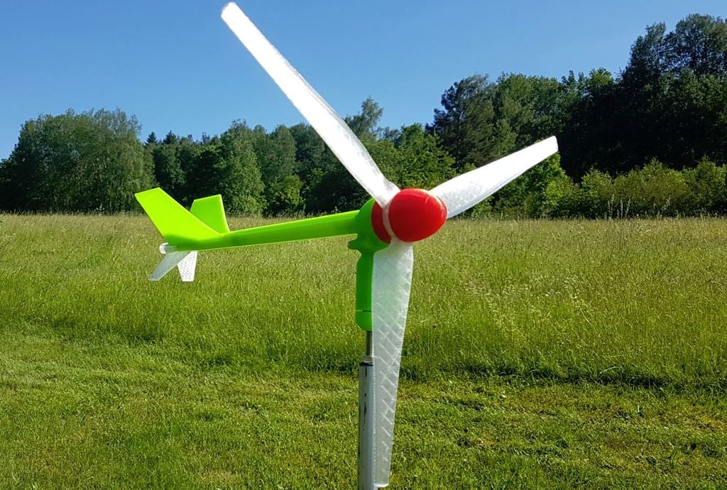 Small wind turbine MK2 Remix 2 V tail fin