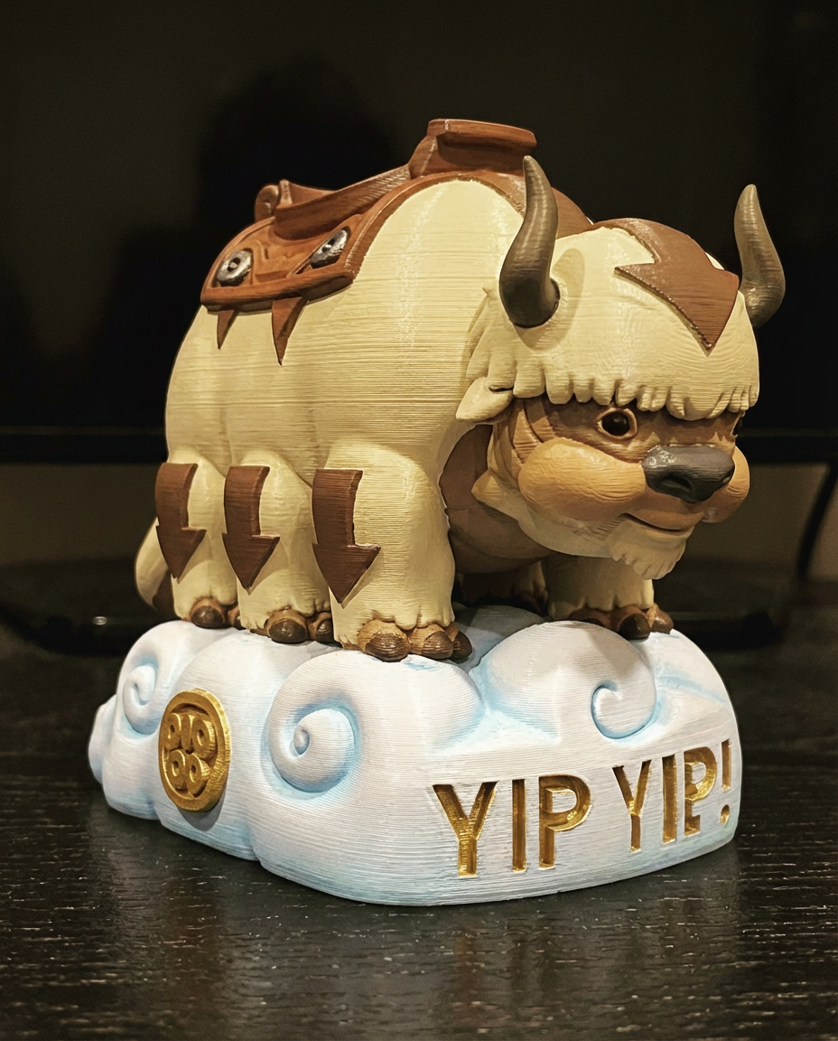 Appa Sky Bison Statue | Avatar The Last Airbender Figure | Yip Yip 3D Print