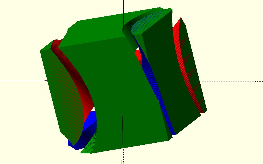 cube trisection puzzle (customizable)