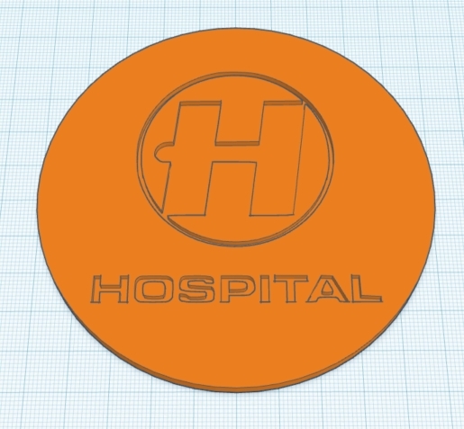 Hospital Records logo coaster