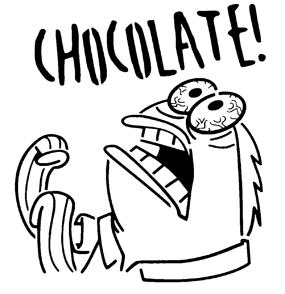 Chocolate Guy stencil