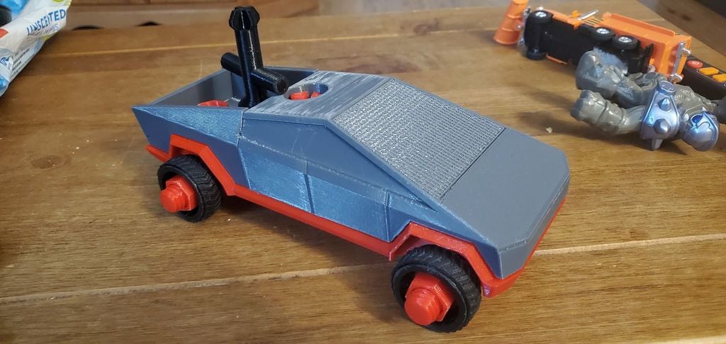 Tesla Cybertruck Child Toy ( 7 pieces removable with bolt and nut)