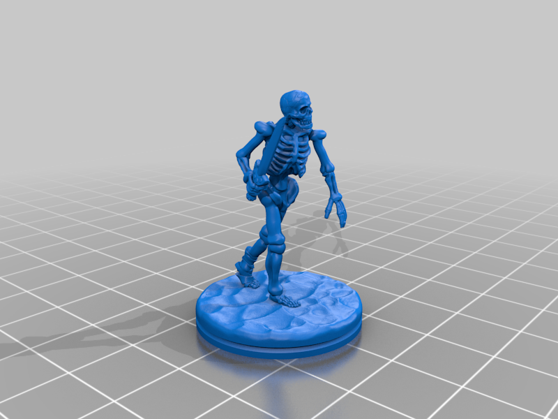 Skeleton with Dagger / Short Sword Table Top Miniature Enemy / NPC
