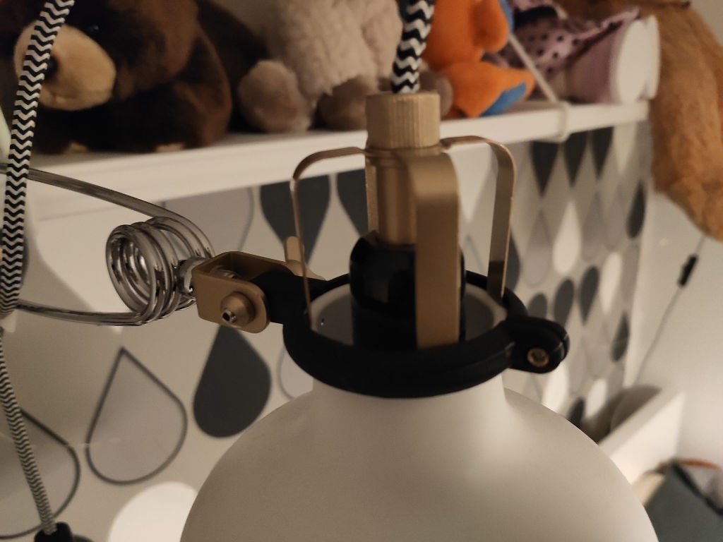 Replacement mount for Ikea Ranarp lamp