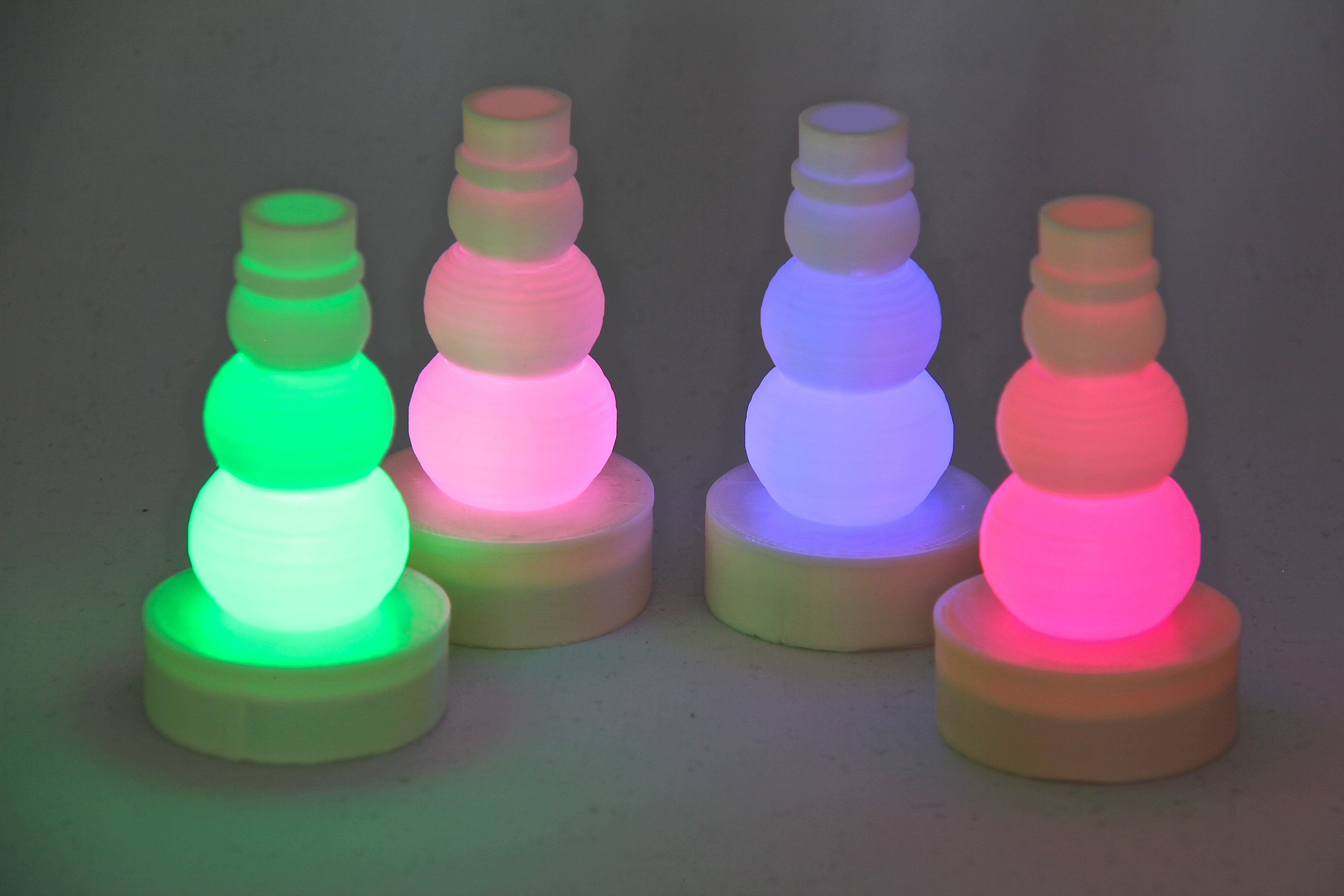 Parametric LED Tea Light Snowman Hat