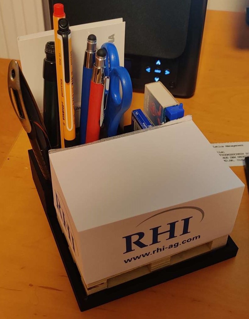 Pencil and note paper holder