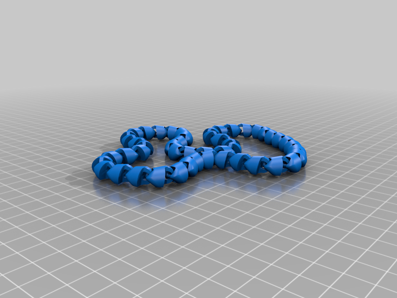Articulated Chain Fidget Loop - 49 Links