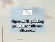 Open all 3D printing programs with one click