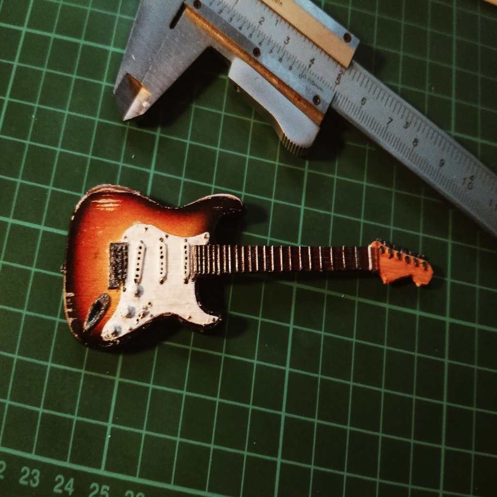 Stratocaster Guitar Miniature