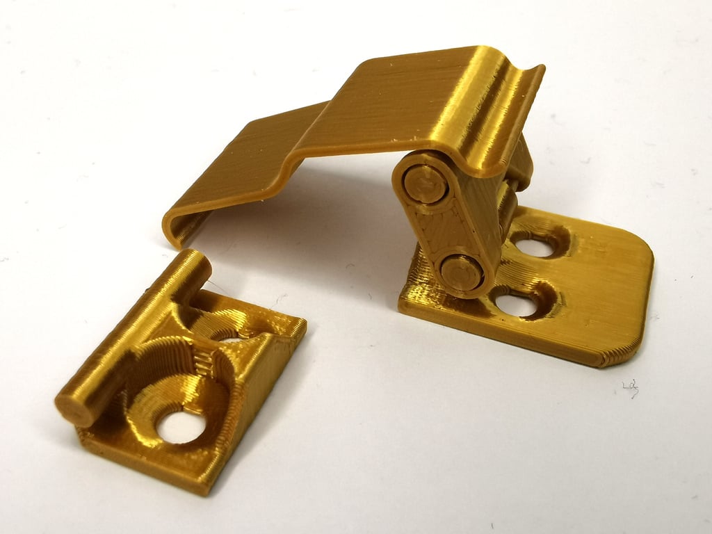 Toggle latch - no supports - print in place - M4 screw holes