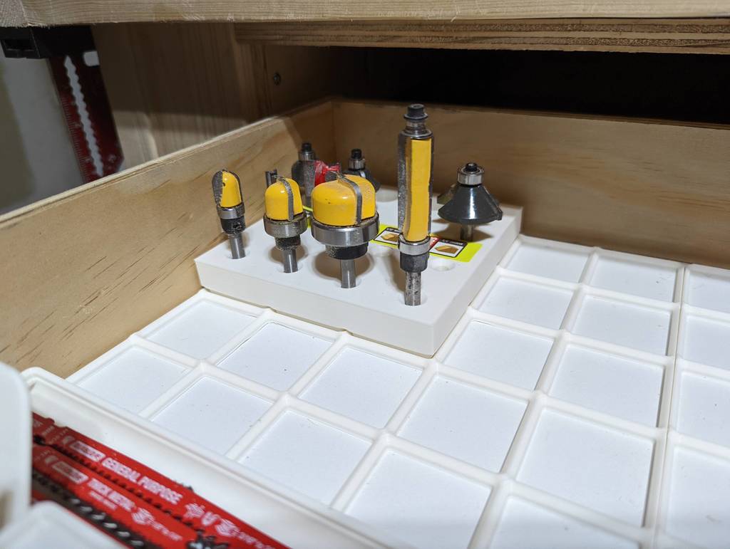 Gridfinity Router Bit Holder