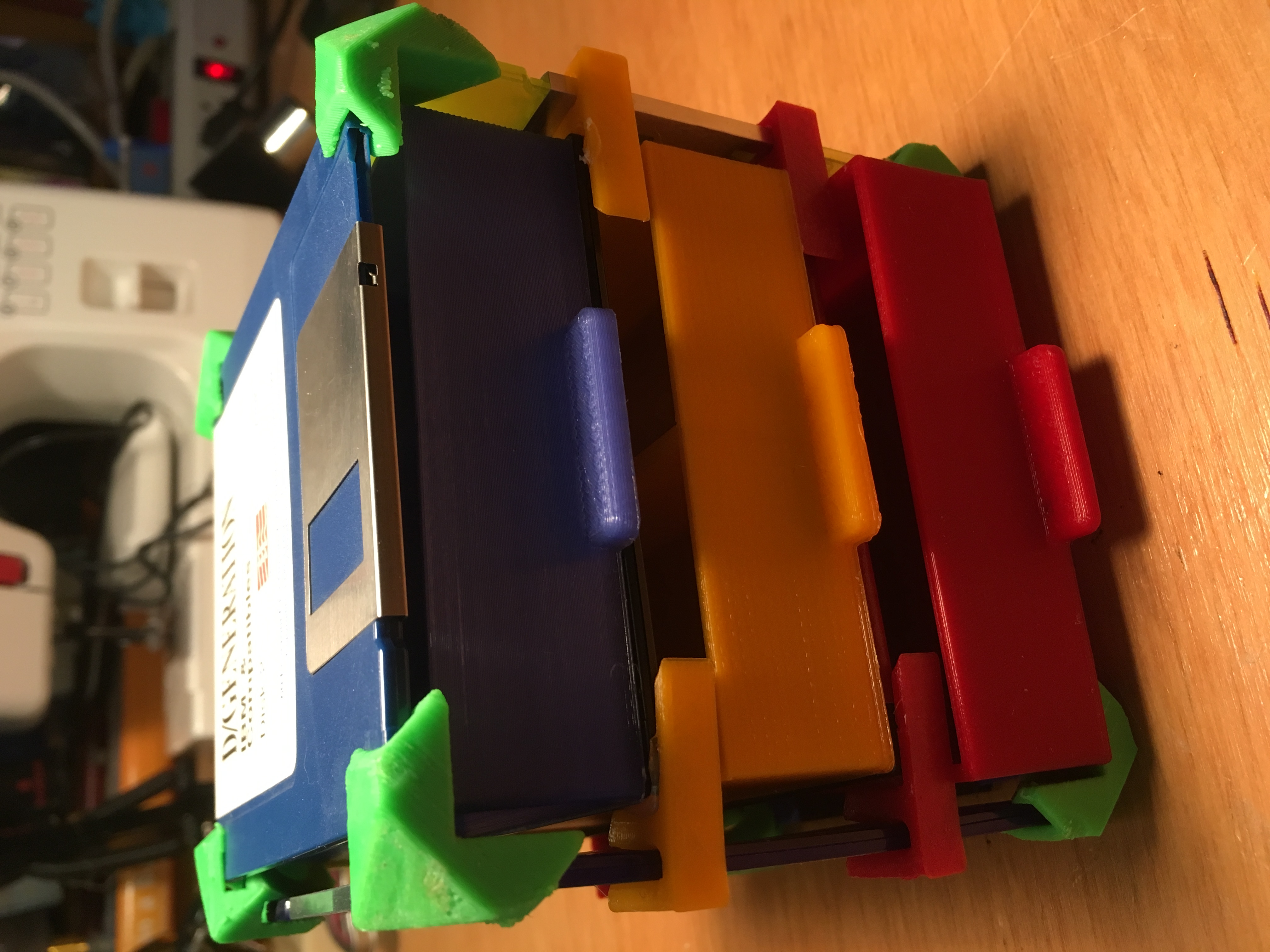 Floppy Disk Cabinet T-Brackets and Drawers