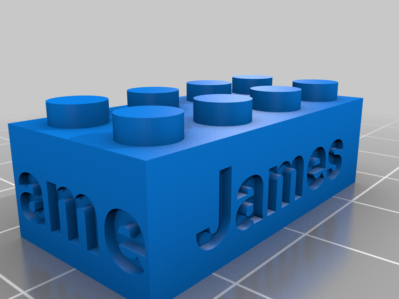 James Customized LEGO compatible Text Bricks