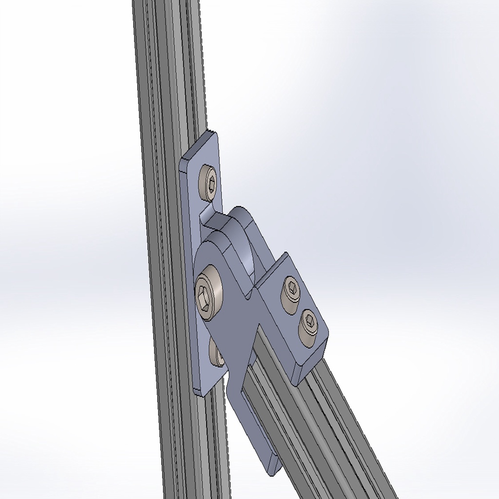 modular brackets for aluminum extrusion