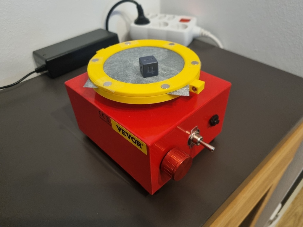 Mini pottery wheel magnetic sanding adapter 10cm