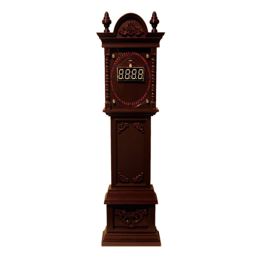 Grandfather Clock Case for EC1515B and DS1302 Rotating Clock Kits