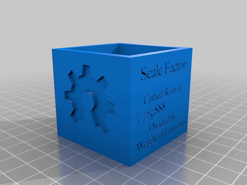 Scale Factor Calibration Blocks for Keel Bulb