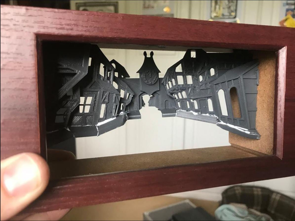 Monkey Island - Melee Island Light Box Diorama