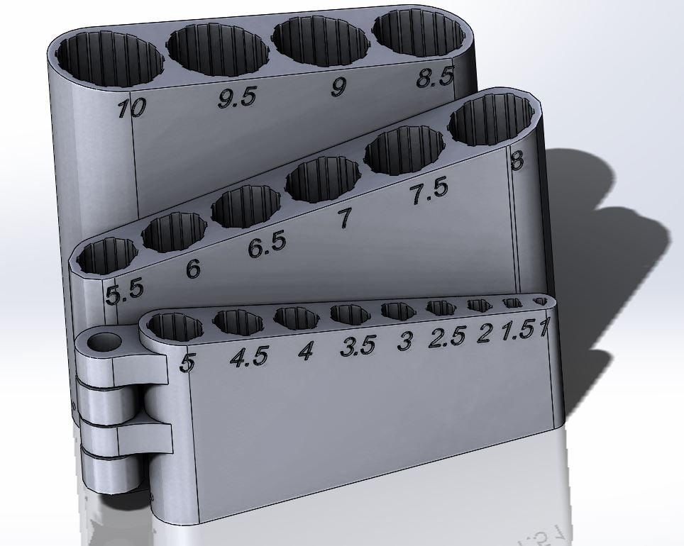 Foldable drill organizer